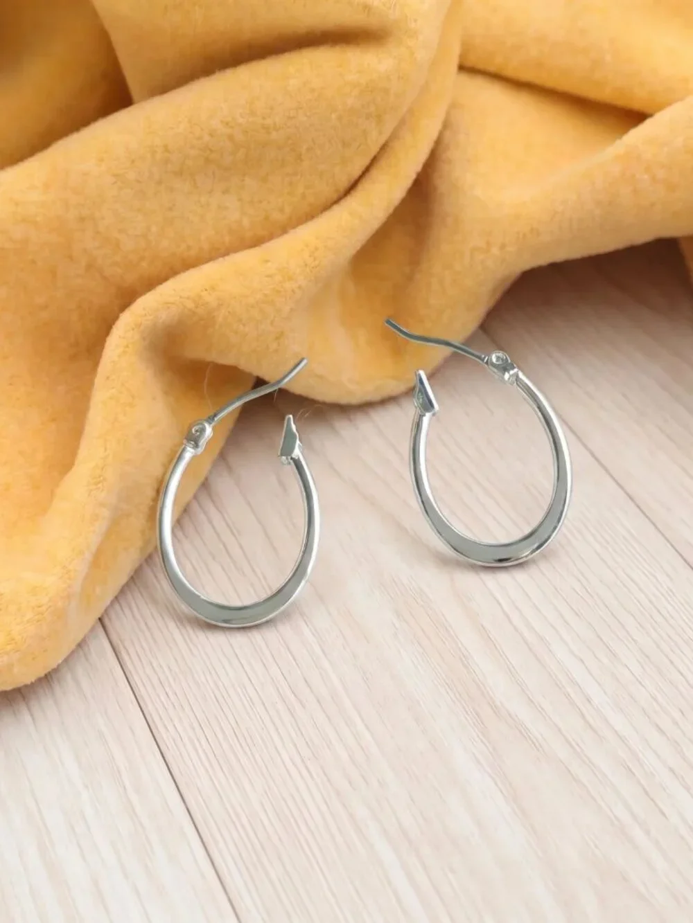 Robert Lee Morris Small Silver Hoop Earrings